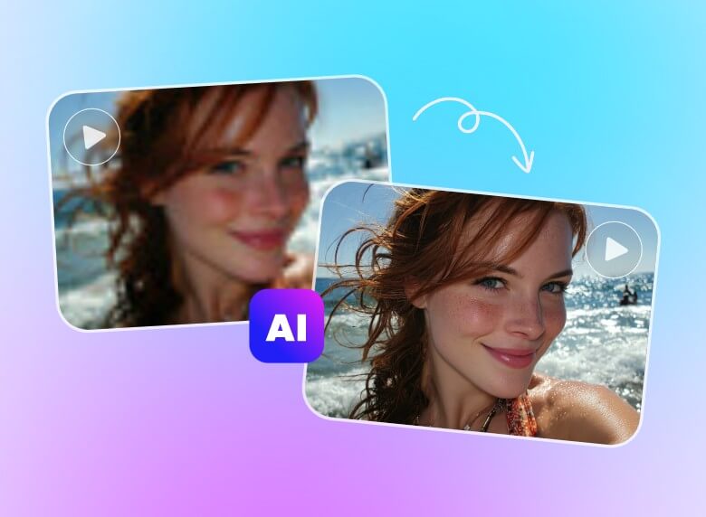 step 2 AI automatically analyzes and enhances video quality